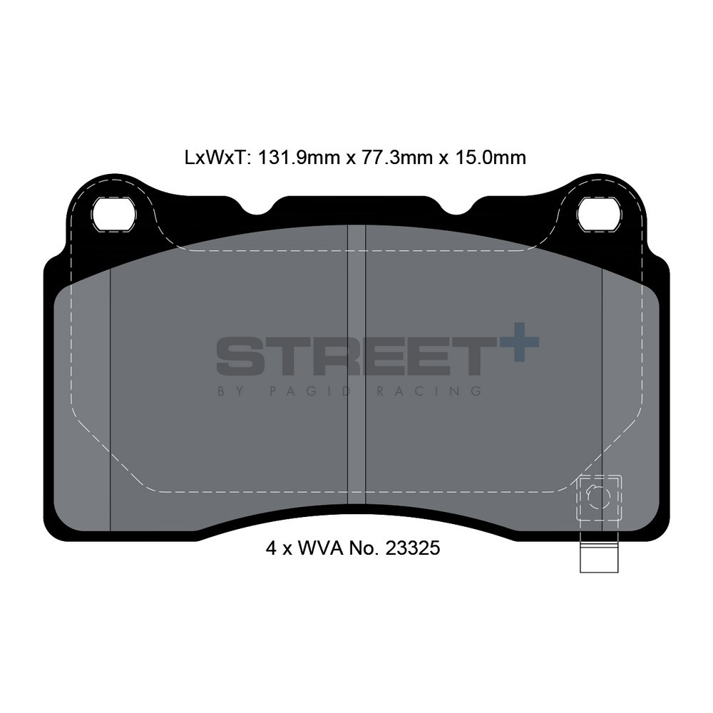 Pastilhas de travão Pagid T8026 Street+Array