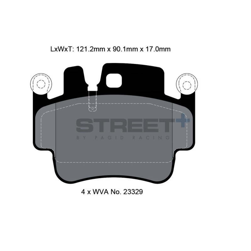 Pastilhas de travão Pagid T8028 Street+Array