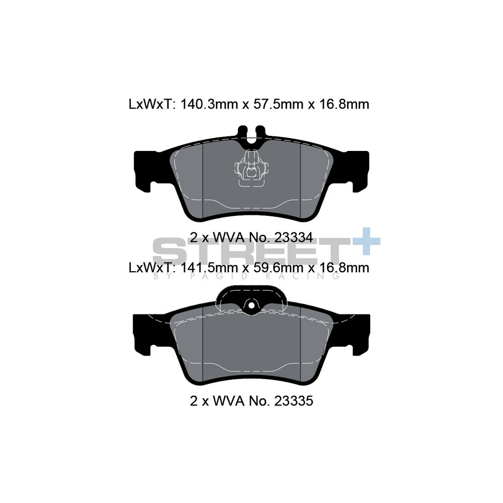 Pastillas de freno Pagid T8029 Street+Array