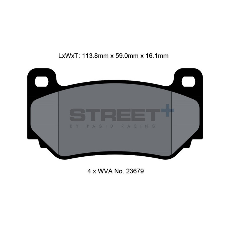 Pastilhas de travão Pagid T8035 Street+Array