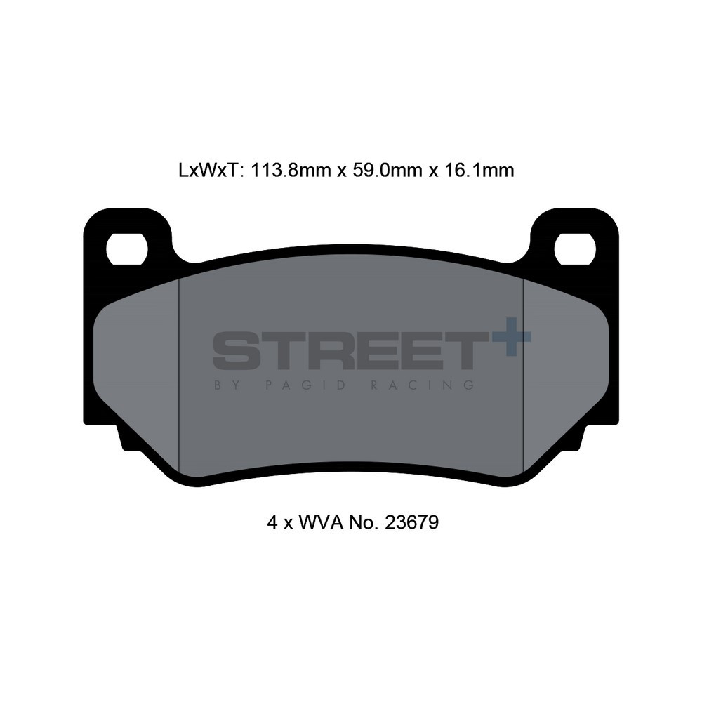 Pastilhas de travão Pagid T8035 Street+Array