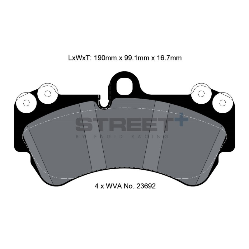 Pastillas de freno Pagid T8037 Street+Array