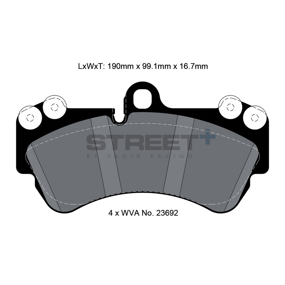 Pastilhas de travão Pagid T8037 Street+Array