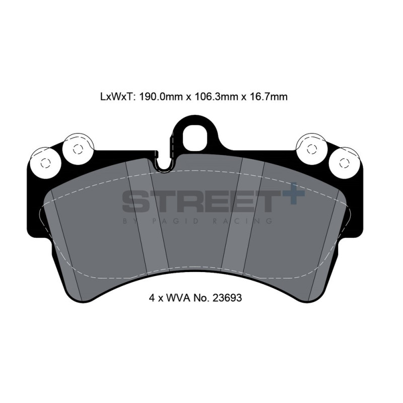 Pastillas de freno Pagid T8038 Street+Array