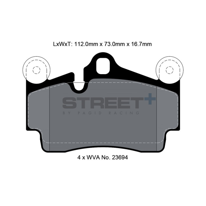 Pastilhas de travão Pagid T8039 Street+Array