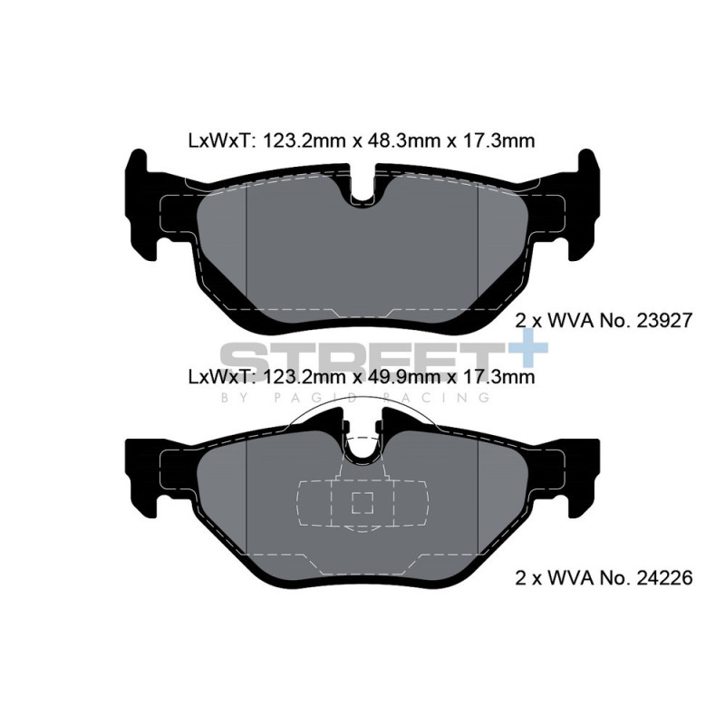 Pastillas de freno Pagid T8051 Street+Array