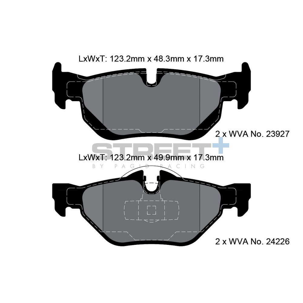 Pastillas de freno Pagid T8051 Street+Array