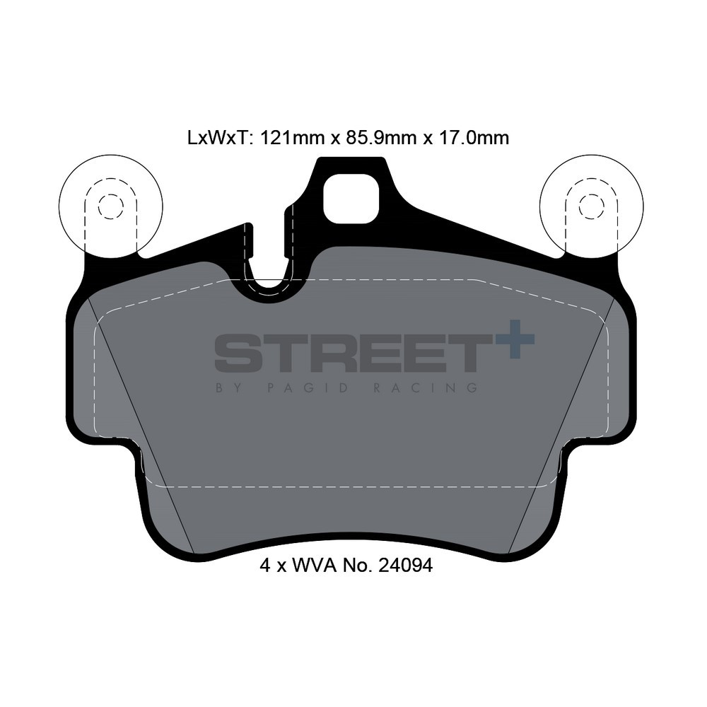 Pastillas de freno Pagid T8054 Street+Array