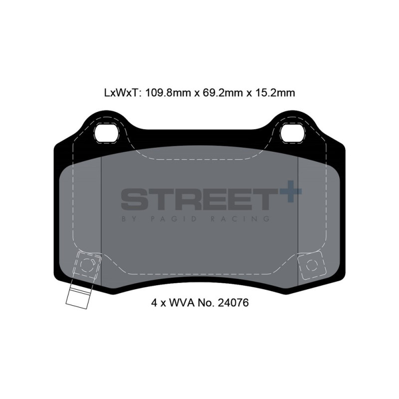 Pastilhas de travão Pagid T8055 Street+Array