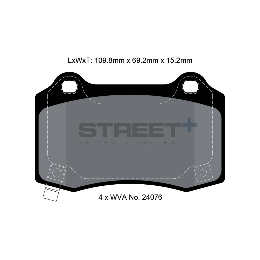 Pastilhas de travão Pagid T8055 Street+Array