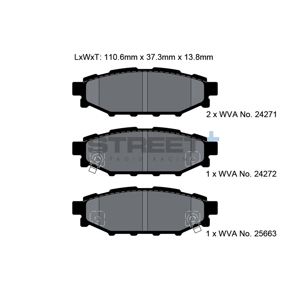 Pastillas de freno Pagid T8065 Street+Array