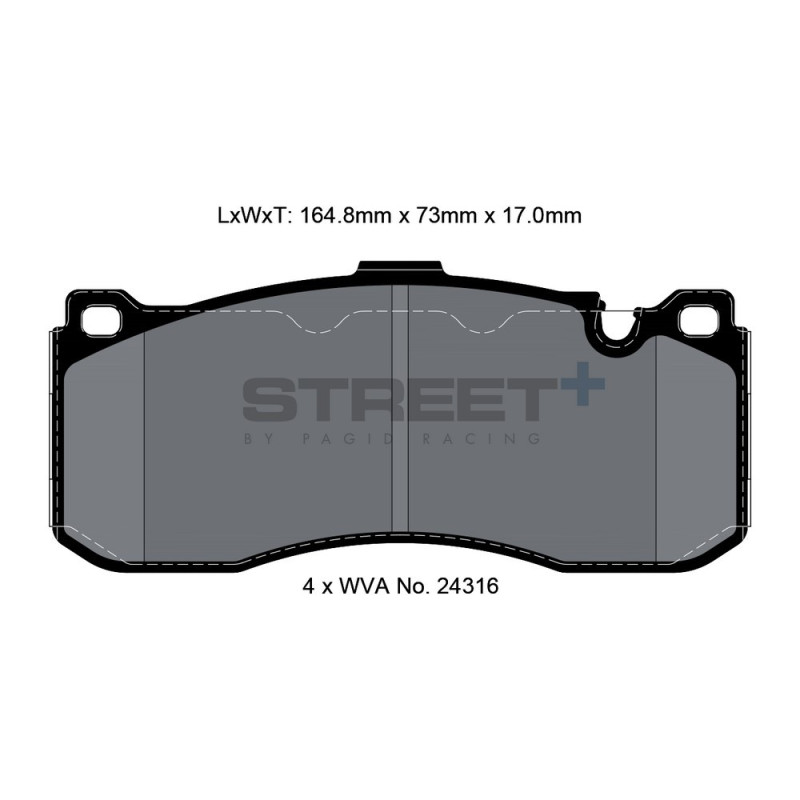 Pastillas de freno Pagid T8068 Street+Array