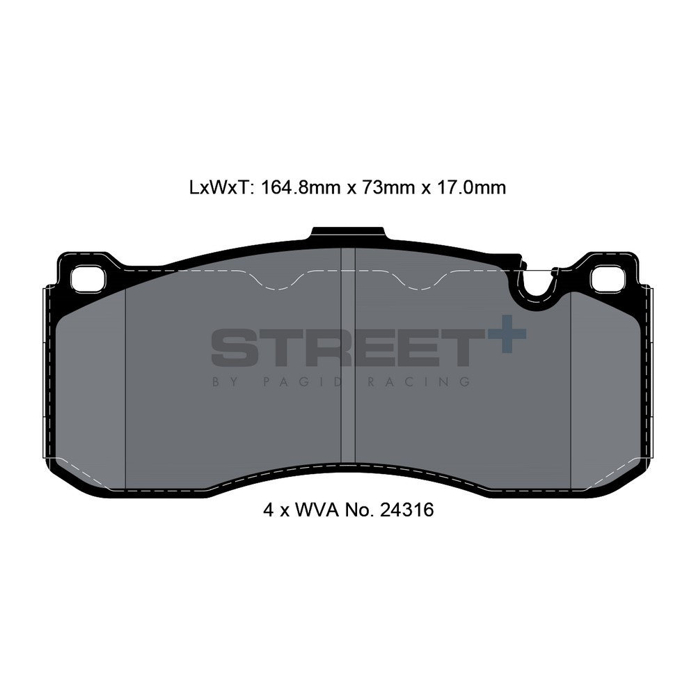 Pastilhas de travão Pagid T8068 Street+Array