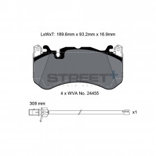 Pastillas de freno Pagid T8073 Street+