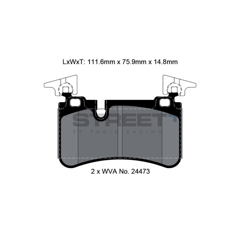 Pastilhas de travão Pagid T8074 Street+Array