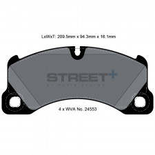 Pastilhas de travão Pagid T8077 Street+