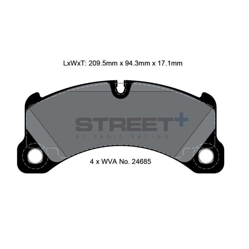 Pastilhas de travão Pagid T8087 Street+Array