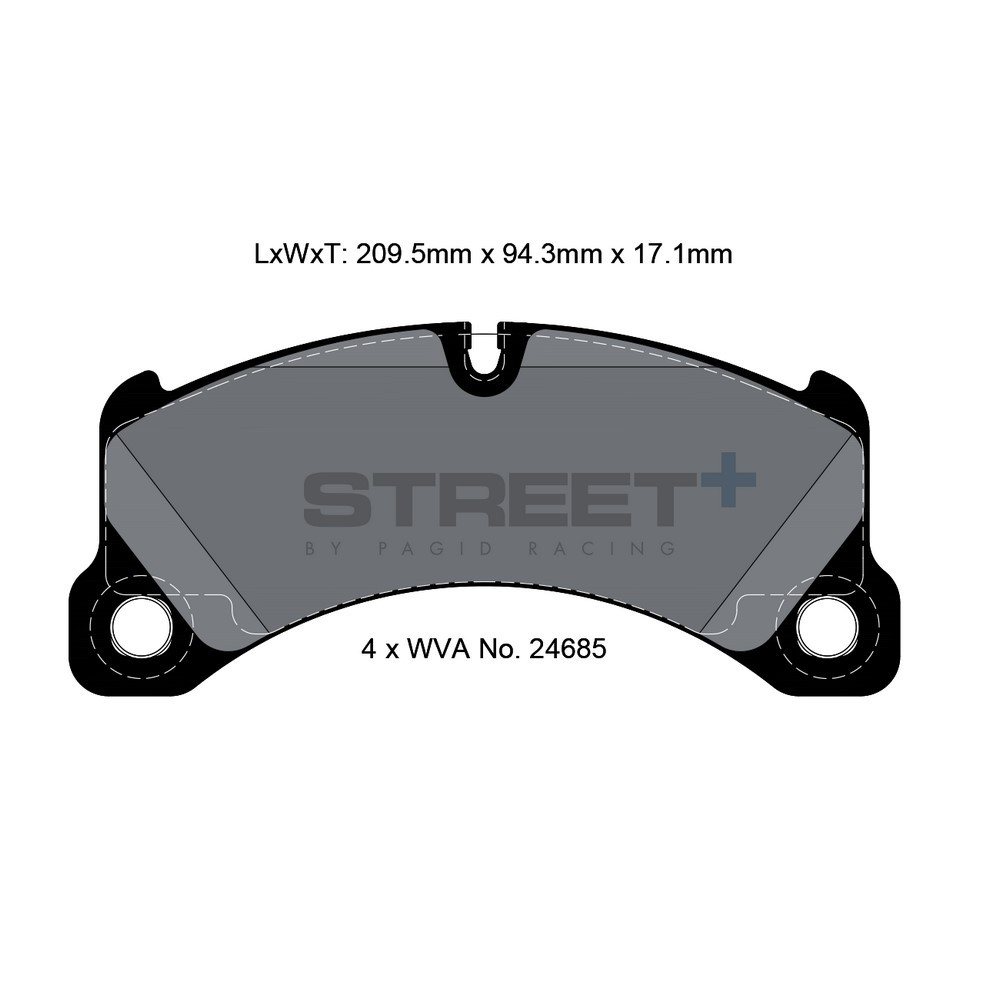 Pastilhas de travão Pagid T8087 Street+Array