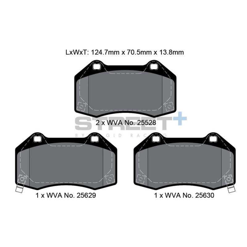 Pastillas de freno Pagid T8088 Street+Array