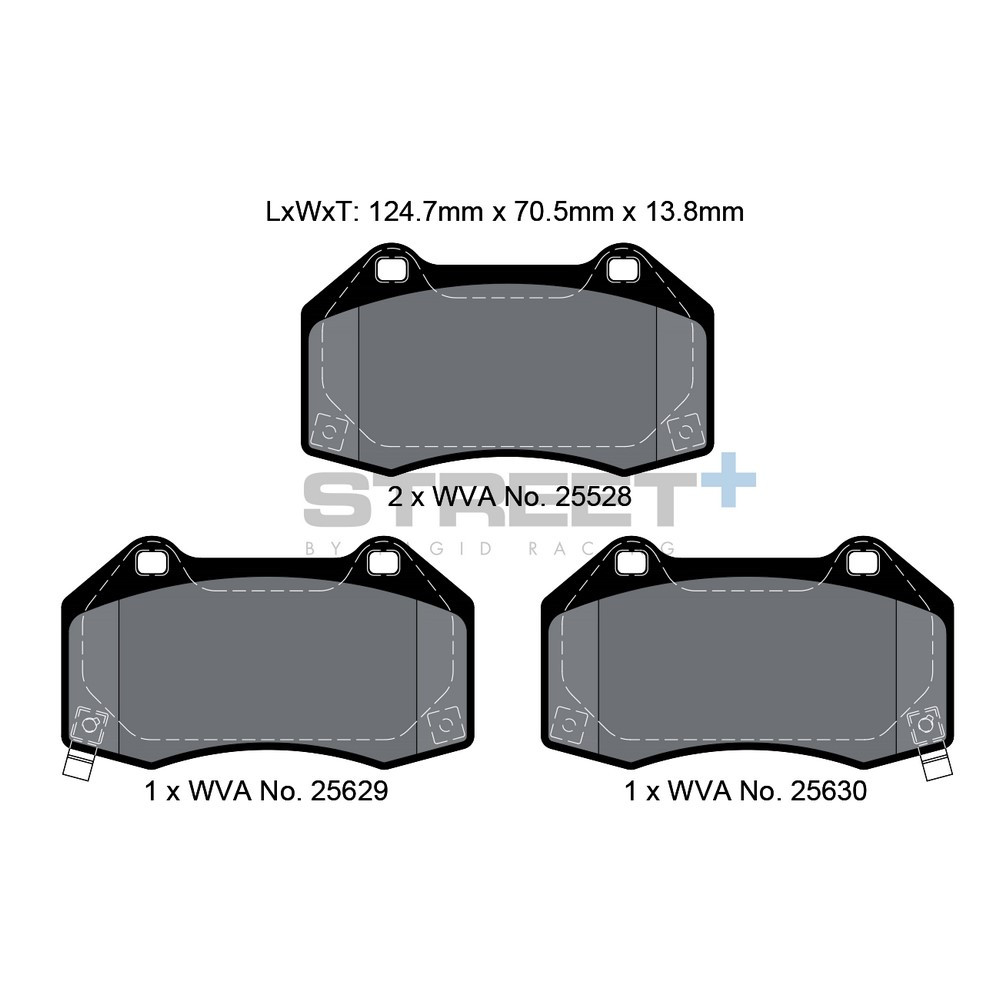 Pastilhas de travão Pagid T8088 Street+Array