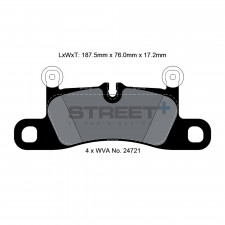 Pastillas de freno Pagid T8091 Street+