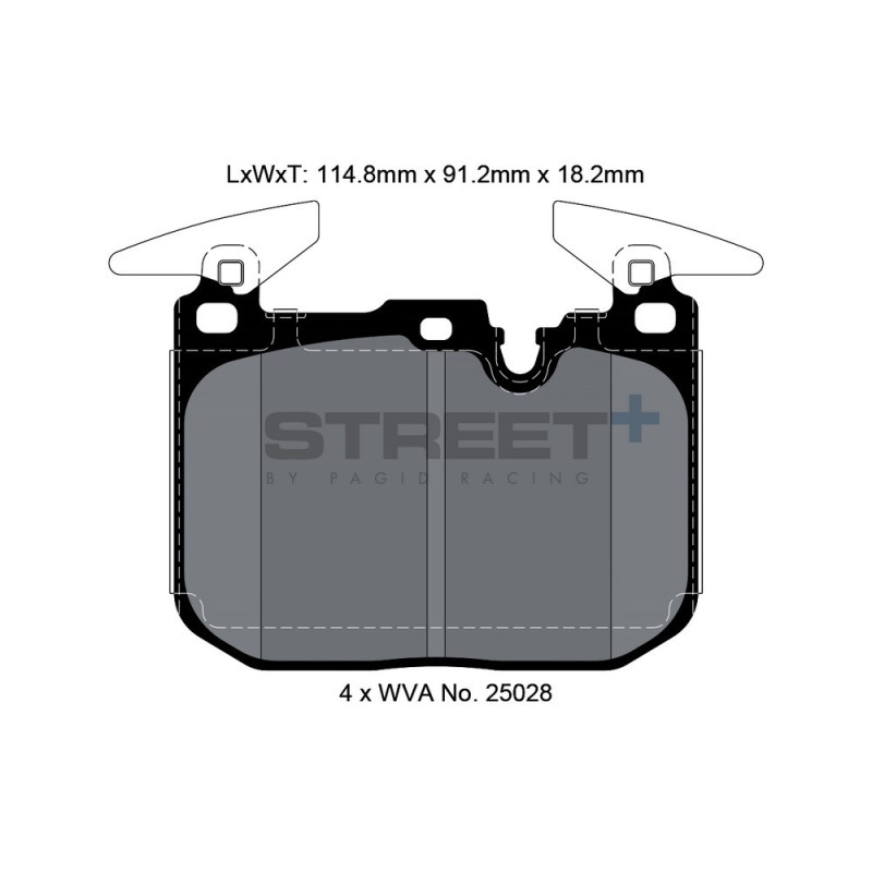 Pastillas de freno Pagid T8104 Street+Array
