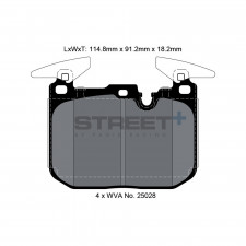 Pastillas de freno Pagid T8104 Street+