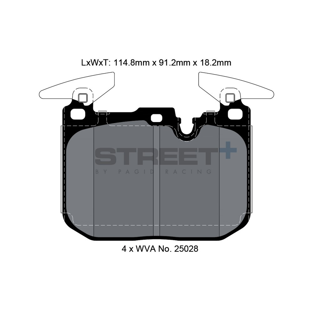 Pastilhas de travão Pagid T8104 Street+Array