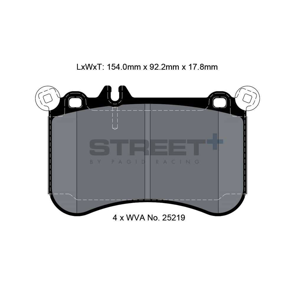 Pastilhas de travão Pagid T8116 Street+Array