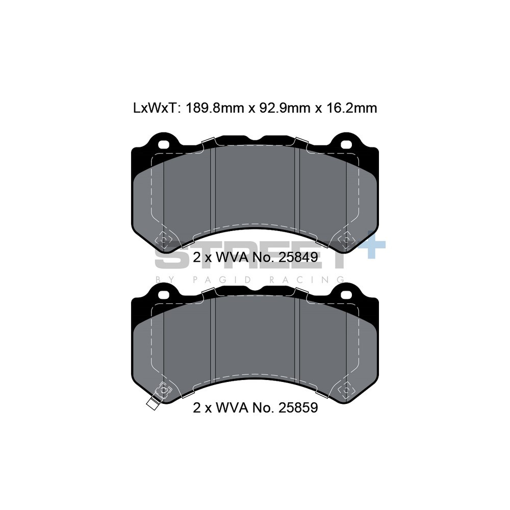Pastillas de freno Pagid T8127 Street+Array