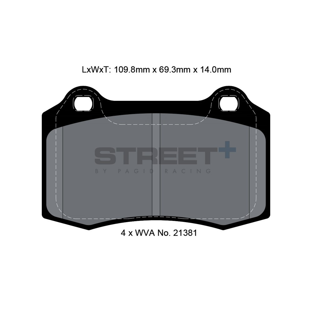 Pastilhas de travão Pagid T8155 Street+Array