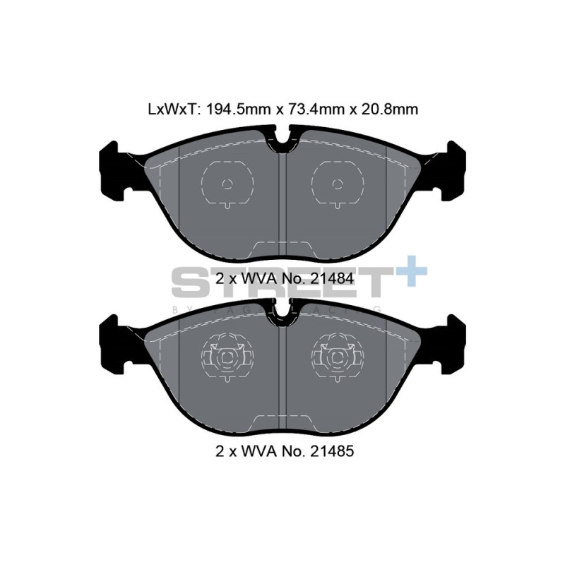 Pastillas de freno Pagid T8156 Street+Array