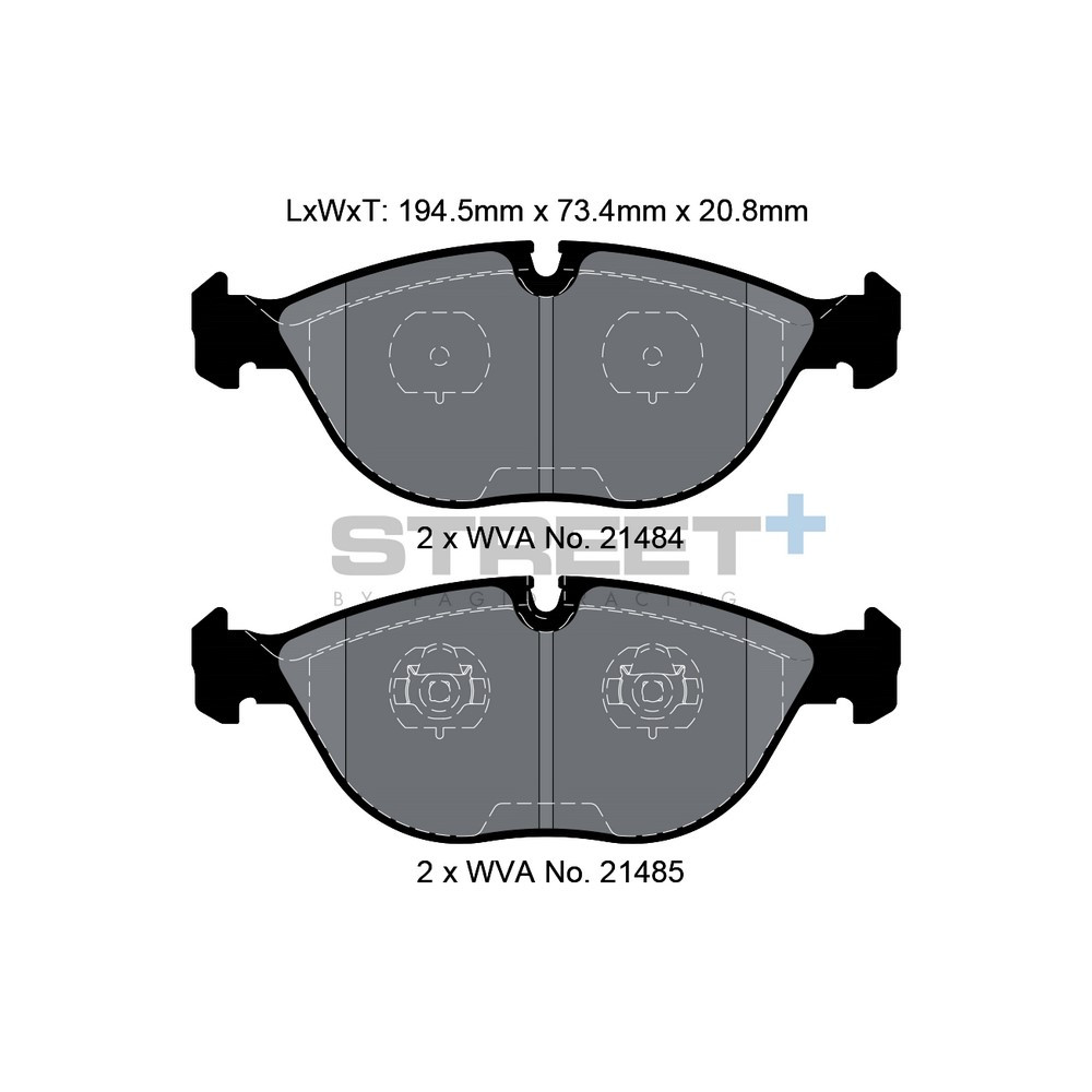 Pastillas de freno Pagid T8156 Street+Array