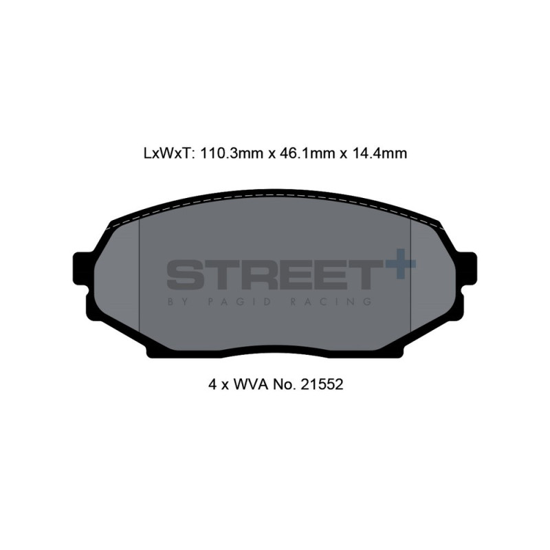 Pastilhas de travão Pagid T8157 Street+Array
