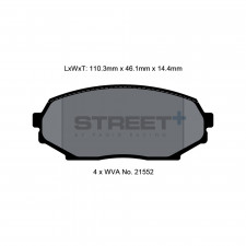 Pastilhas de travão Pagid T8157 Street+