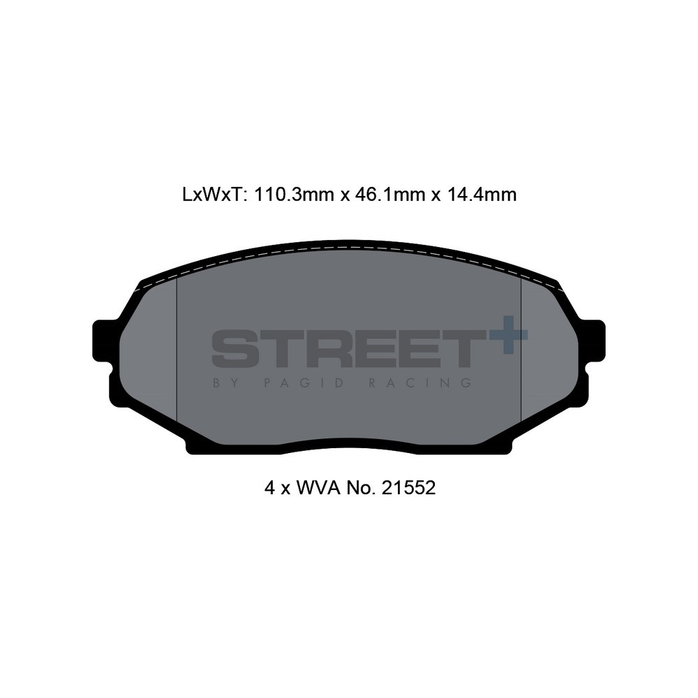 Pastilhas de travão Pagid T8157 Street+Array