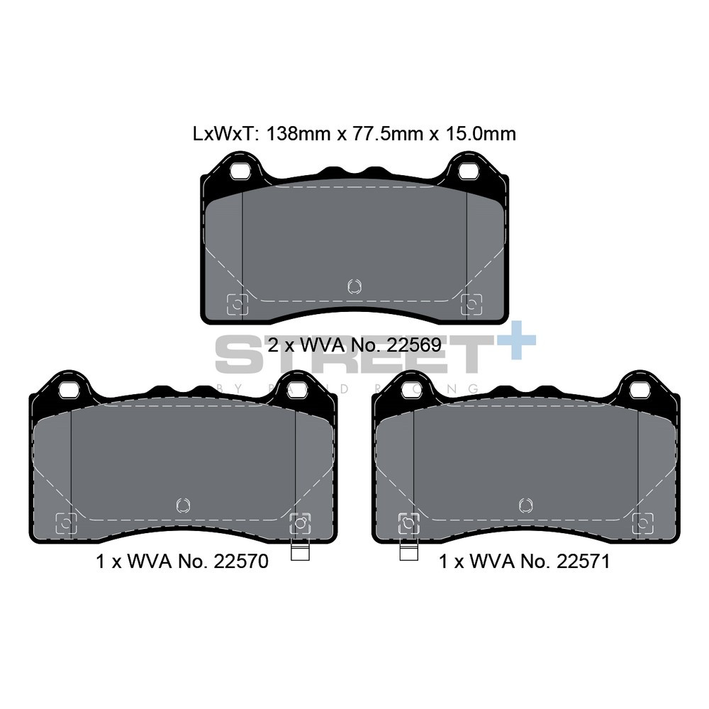 Pastilhas de travão Pagid T8163 Street+Array