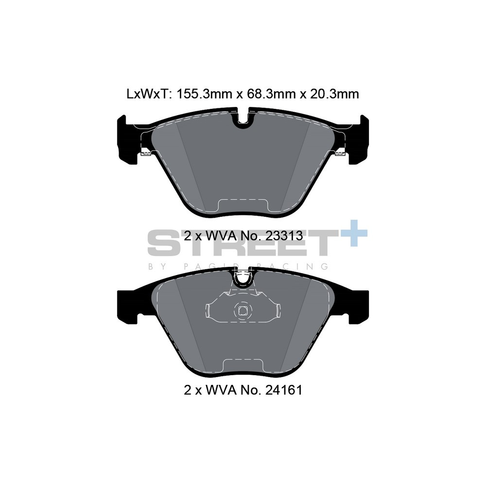 Pastilhas de travão Pagid T8169 Street+Array