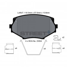 Pastillas de freno Pagid T8171 Street+