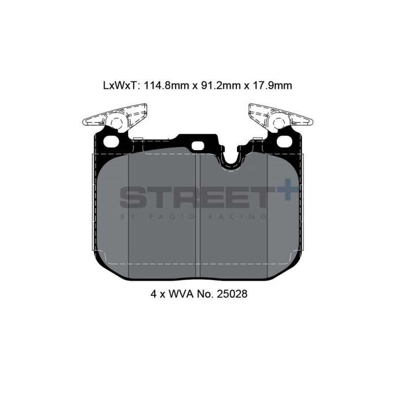 Pastillas de freno Pagid T8194 Street+Array
