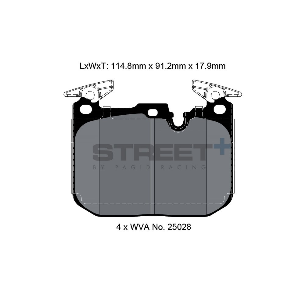 Pastilhas de travão Pagid T8194 Street+Array