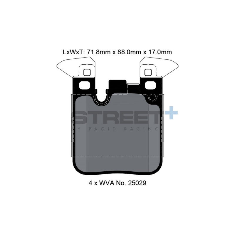 Pastillas de freno Pagid T8195 Street+Array