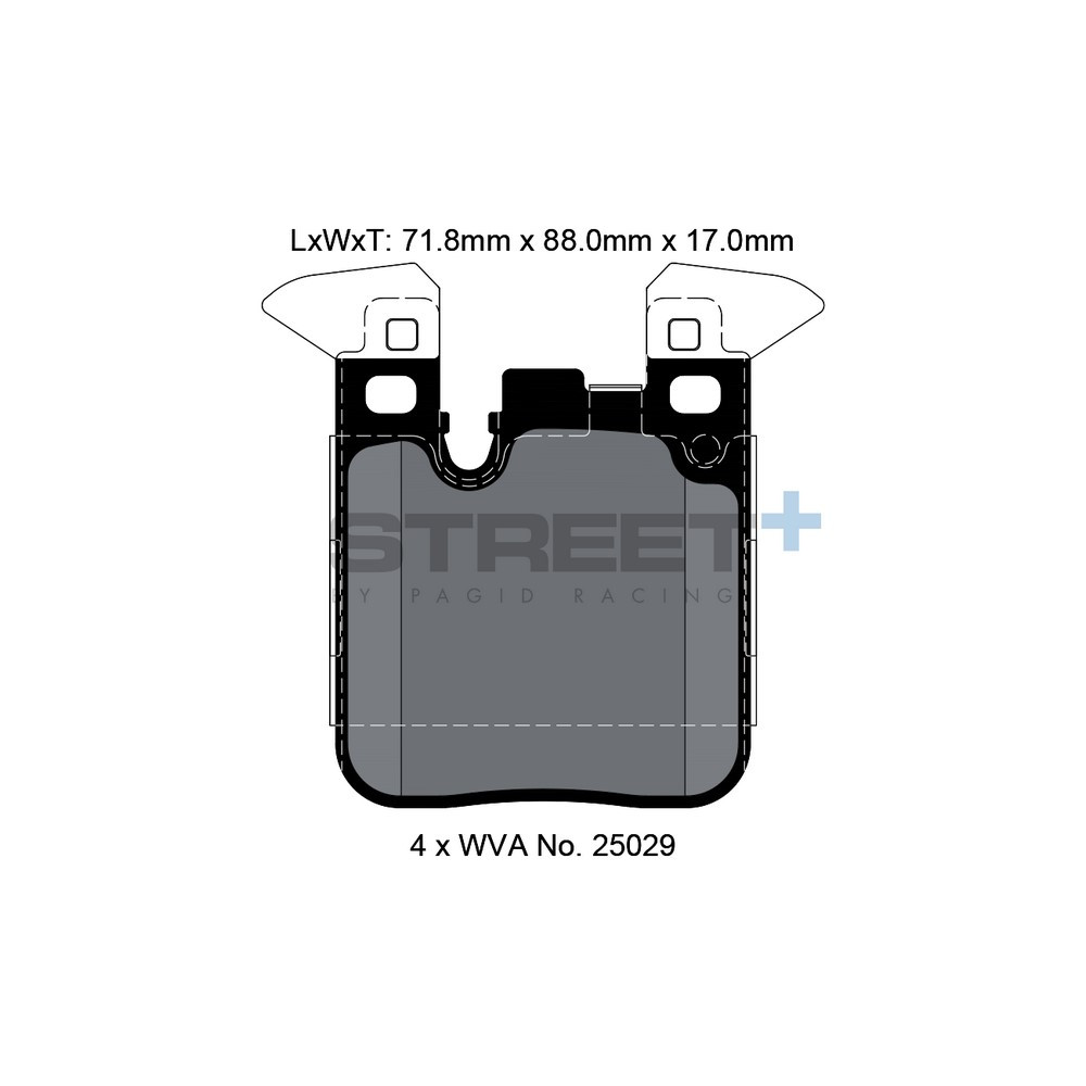 Pastilhas de travão Pagid T8195 Street+Array