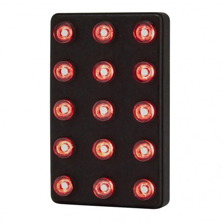 Luz de lluvia a LEDS Cartek FIA 8874-2019 rectangular (static+4HZ)