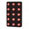 Luz de lluvia a LEDS Cartek FIA 8874-2019 rectangular (static+4HZ)