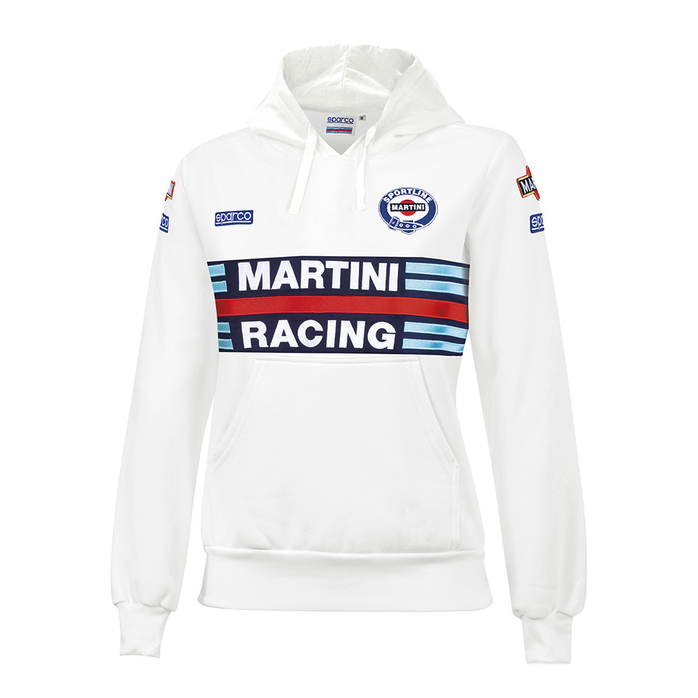 Camisola com capuz Sparco Martini para mulher Racing.ReplicaArray