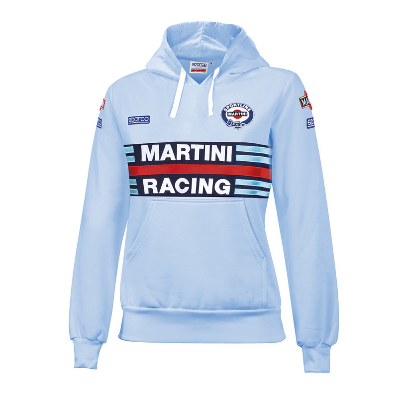 Camisola com capuz Sparco Martini para mulher Racing.ReplicaArray