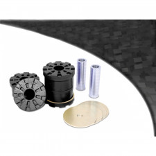 Silent Bloc Powerflex Preto Traseiro Suporte Traseiro Audi A3 MK2 8P (2003-2012)
