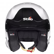 Casco Stilo Venti Trophy jet blanco/negro sin clip Hans