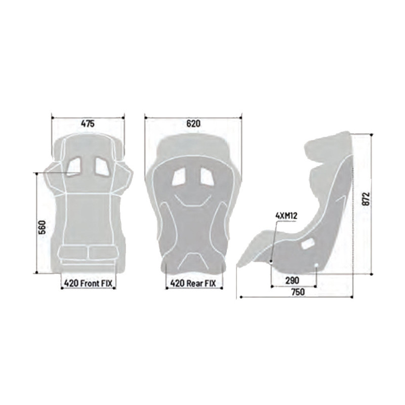 Baquet FIA em carbono Sparco ADV XTArray